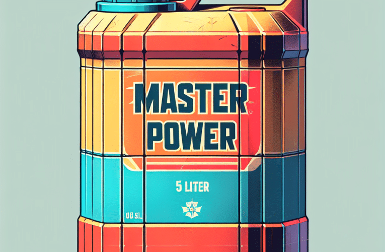 Maister Power 5L: Przewodnik po wyborze i zastosowaniach uniwersalnego środka czyszczącego