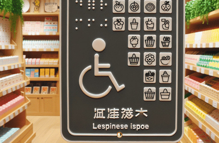 Tabliczka brajlowska w sklepie: Jak tworzyć dostępne przestrzenie handlowe dla osób niewidomych