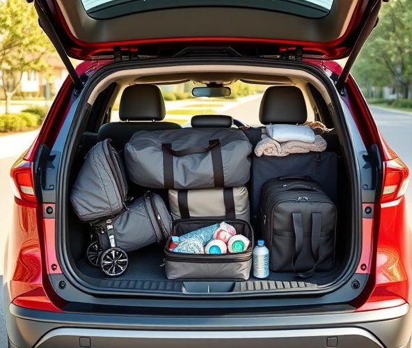 Które torby do samochodu Kia Sportage pomieszczą wózek i akcesoria?