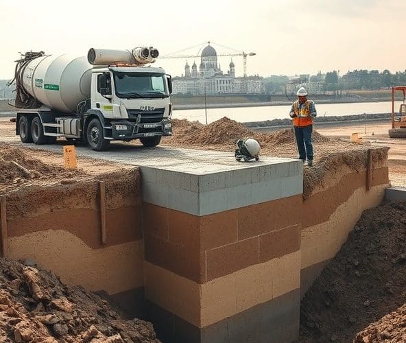 Jaki beton towarowy w Warszawie wybrać na fundamenty na glinie?