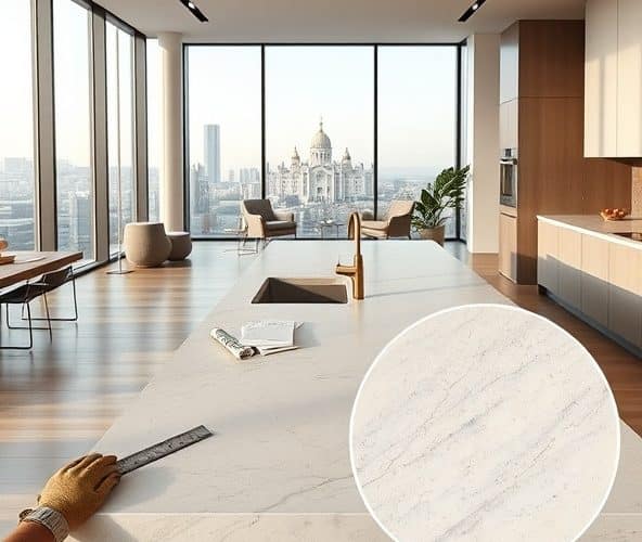 Czy w Warszawie warto wybrać blaty kuchenne kwarcytowe na wymiar?