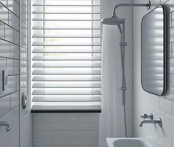 Jakie żaluzje w Nowym Dworze Mazowieckim sprawdzą się w małej, wilgotnej łazience, aby nie odkształcały się i łatwo się czyściły?