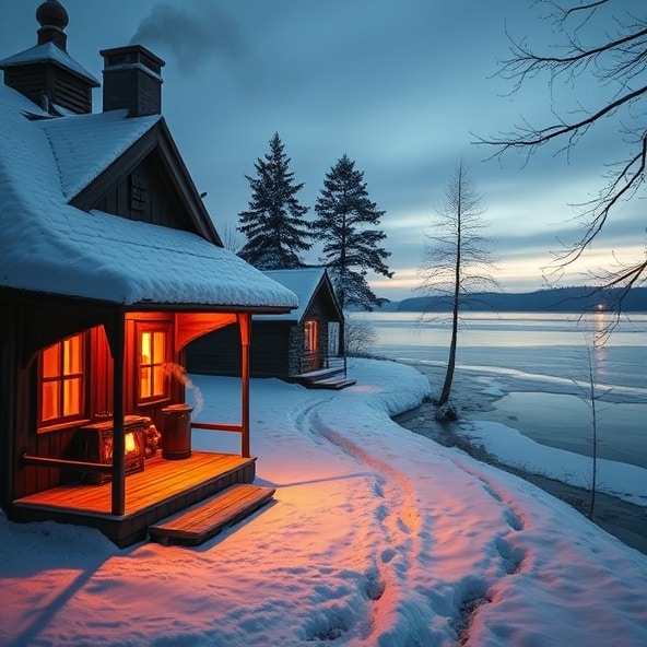 mazury domki nad samym jeziorem