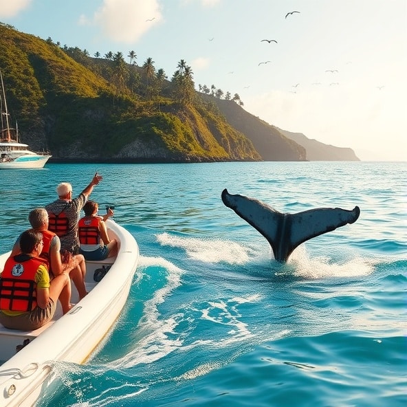 samana dominikana wieloryby