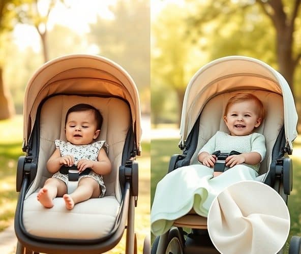 Która wkładka do wózka dla alergika na lato: bambus czy Tencel?