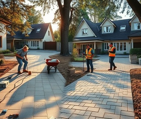 Czy samodzielne układanie kostki brukowej w Podkowie Leśnej naprawdę obniży koszt wykonania podjazdu?