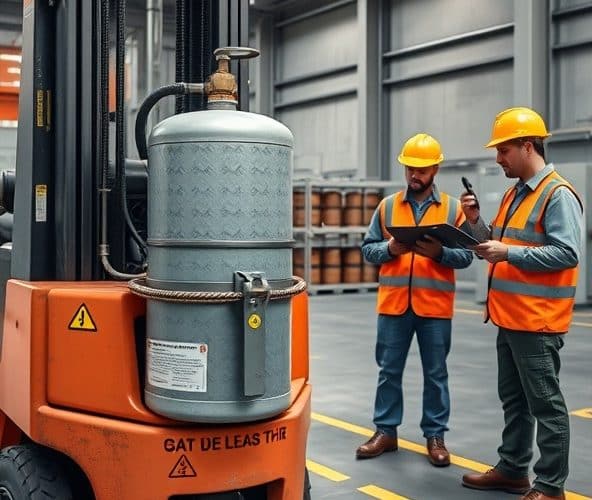 Jak dobrać butlę gazową do wózka widłowego, by spełniała normy UDT i BHP w magazynie?