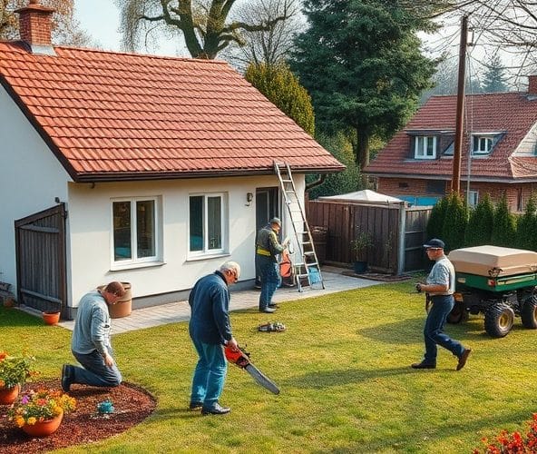 Jak właściciel posesji w Komorowie może obniżyć koszty całorocznej pielęgnacji ogrodu, zlecając tylko wybrane prace fachowcom?