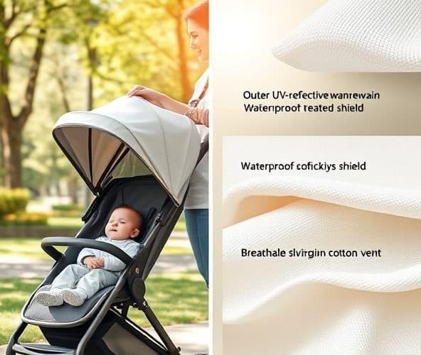 Budka do wózka: jak dobrać materiał hipoalergiczny i ochronę UV?