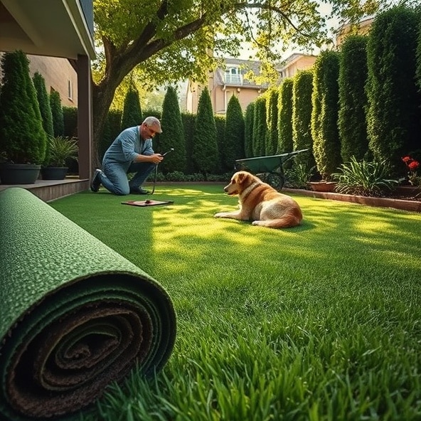 trawa z rolki piastów